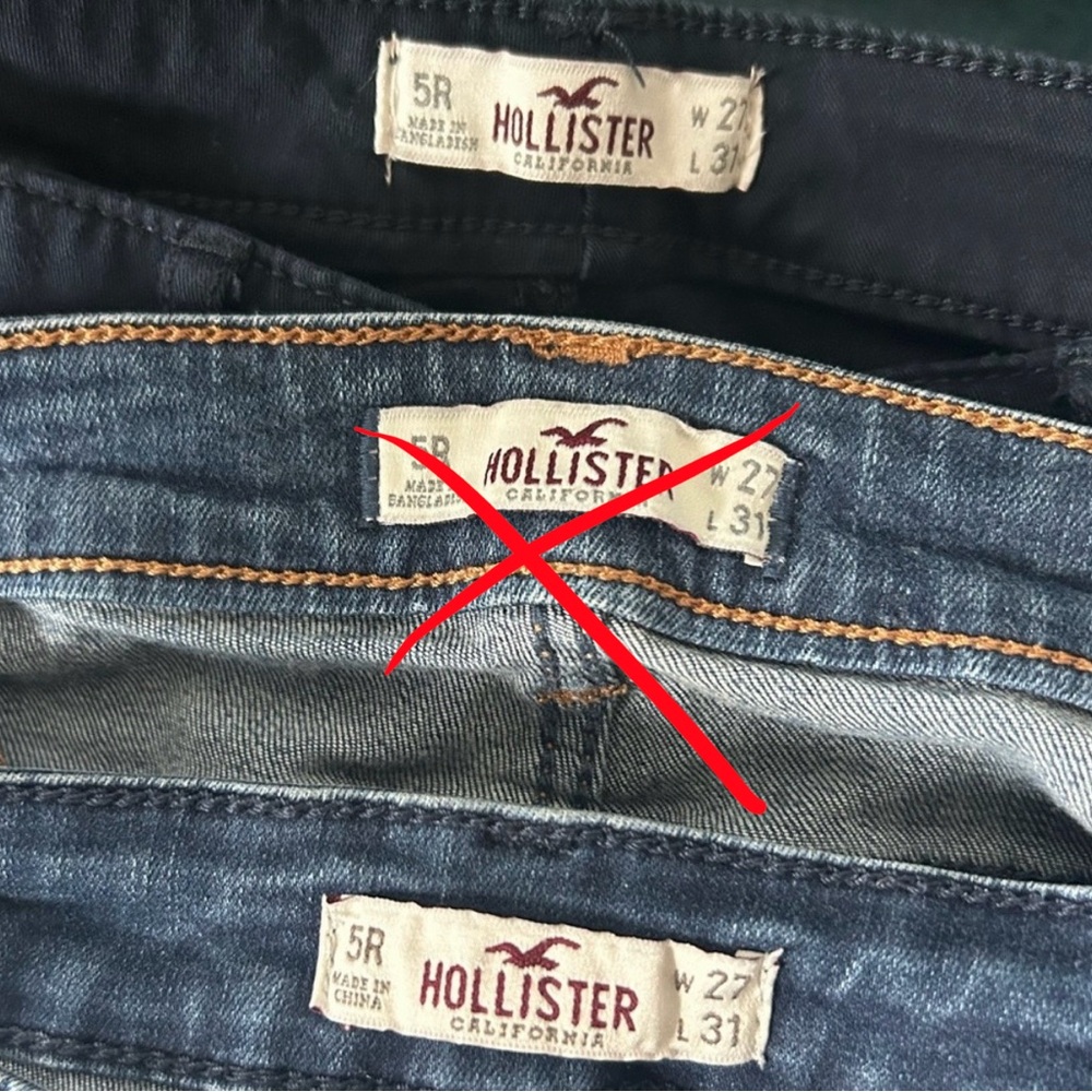 2 pairs of Hollister Jeans - Picture 3 of 3